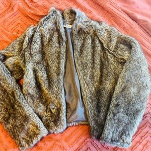 Faux Fur Brown Jacket